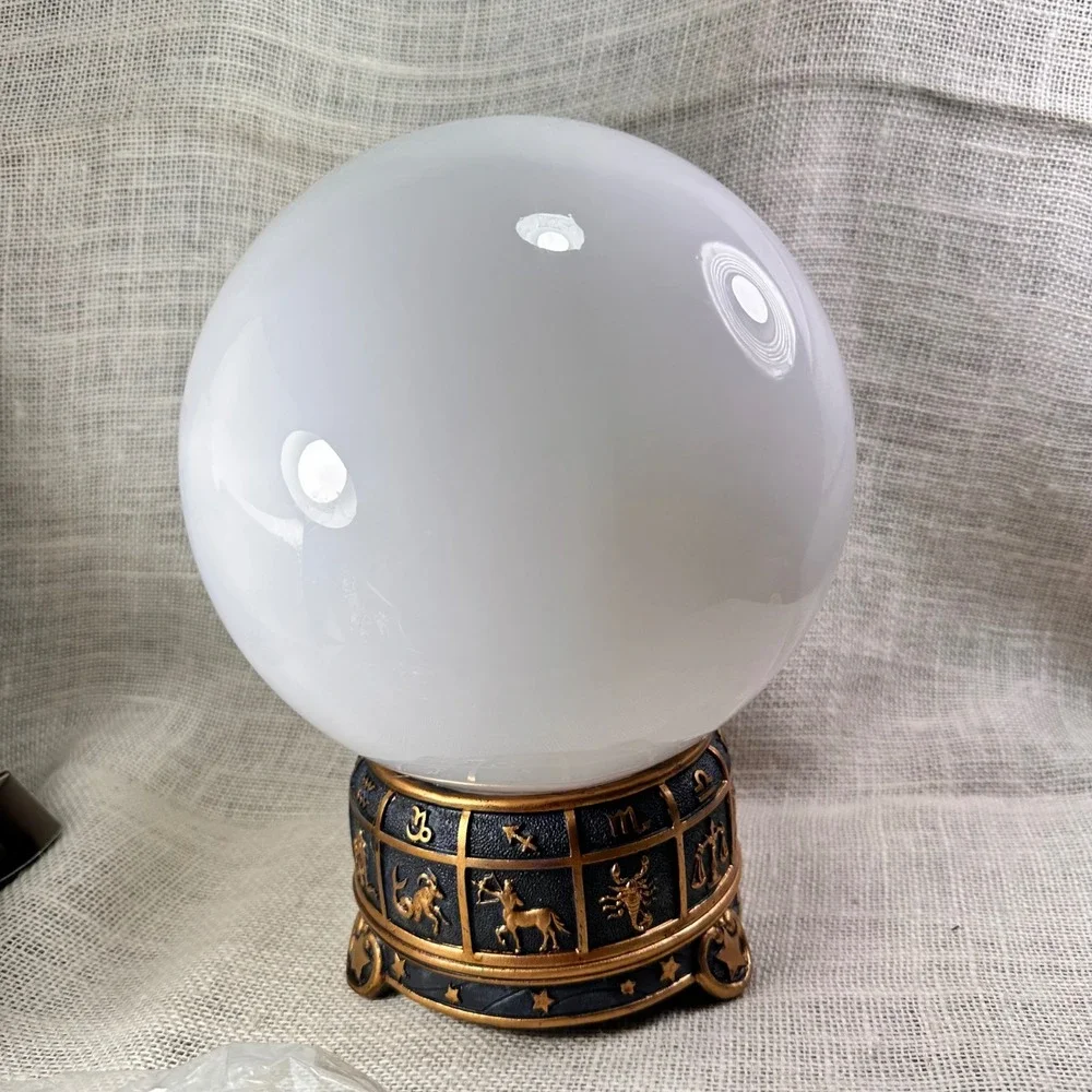Spirit‎ Halloween Tarot Lightup Crystal Ball Sound Activated Zodiac Base Prop